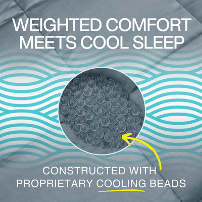 Hi - Tek StayCool™ Weighted Blanket – Oversized Queen & King | Cooling Weighted Blanket for Hot Sleepers - HomeSmart Products