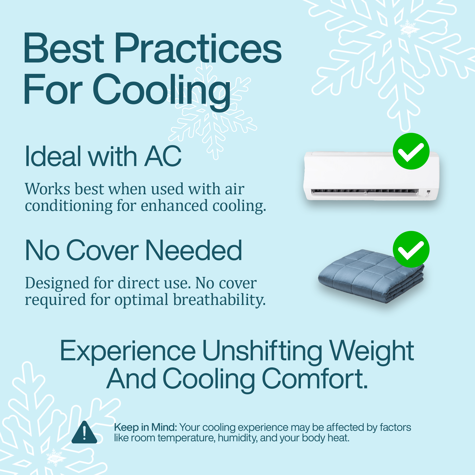 Hi - Tek StayCool™ Weighted Blanket – Oversized Queen & King | Cooling Weighted Blanket for Hot Sleepers - HomeSmart Products