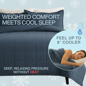 Hi - Tek StayCool™ Weighted Blanket – Oversized Queen & King | Cooling Weighted Blanket for Hot Sleepers - HomeSmart Products