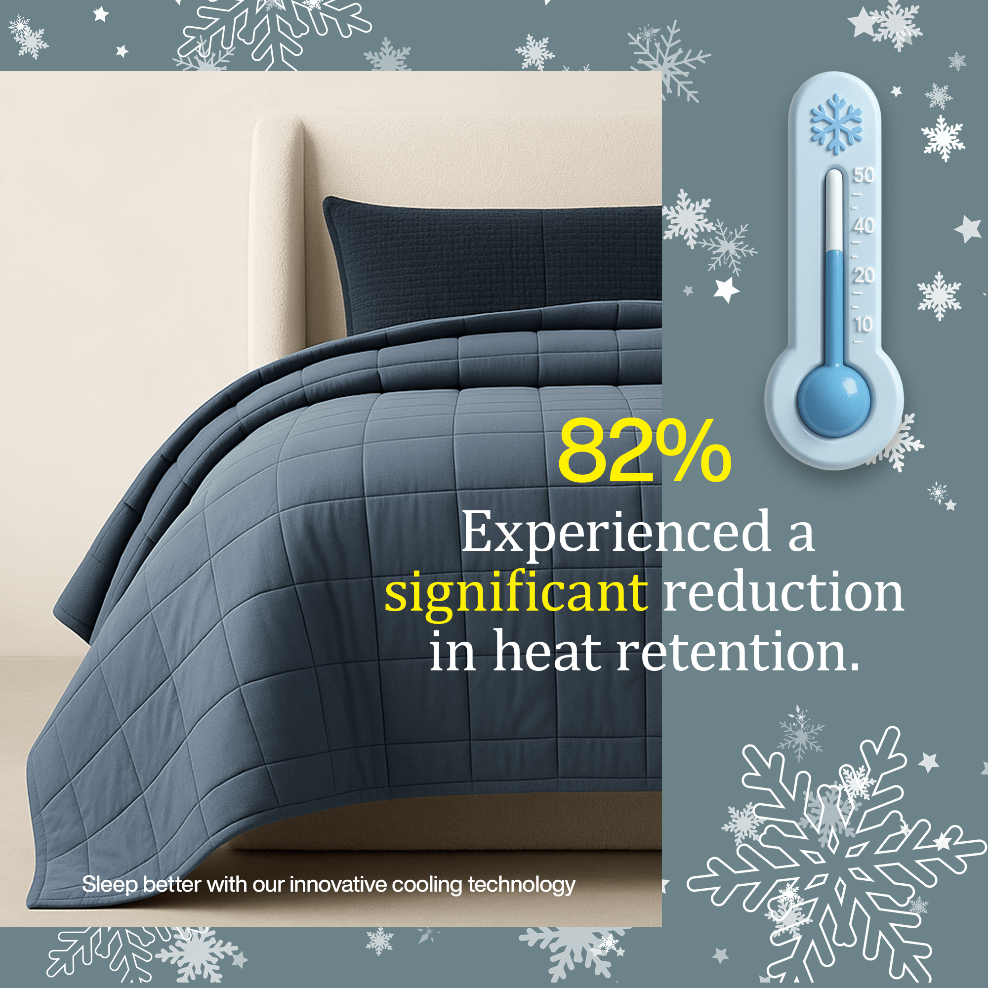 Hi - Tek StayCool™ Weighted Blanket – Oversized Queen & King | Cooling Weighted Blanket for Hot Sleepers - HomeSmart Products