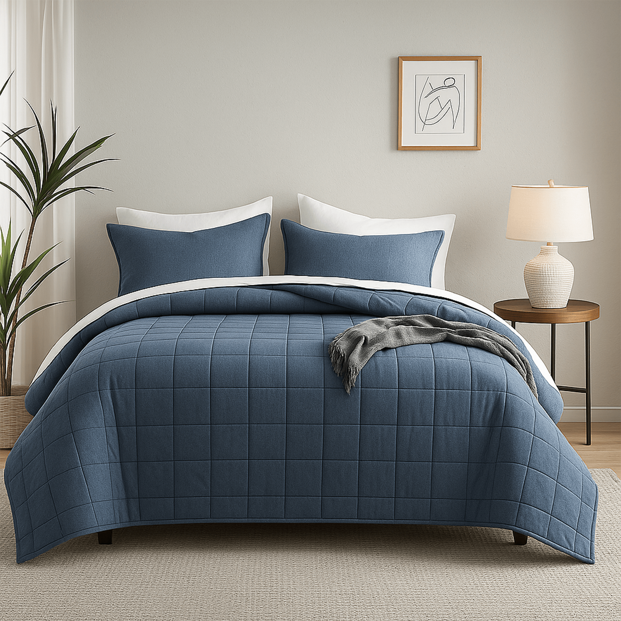 Hi - Tek StayCool™ Weighted Blanket – Oversized Queen & King | Cooling Weighted Blanket for Hot Sleepers - HomeSmart Products