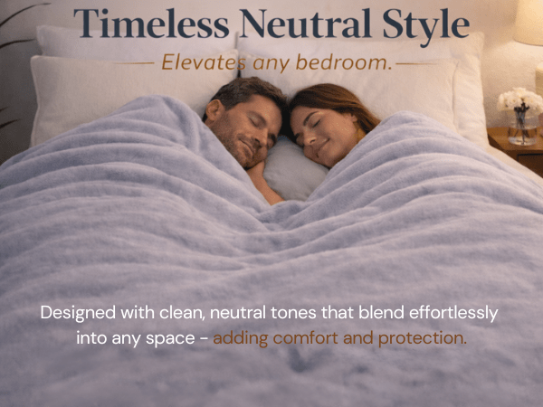Minky Duvet Cover for Weighted Blankets - King & Queen Size - HomeSmart Products