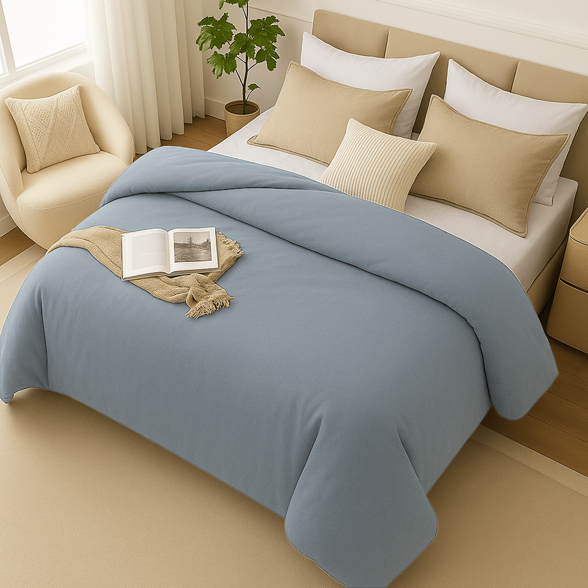 Minky Duvet Cover for Weighted Blankets - King & Queen Size - HomeSmart Products