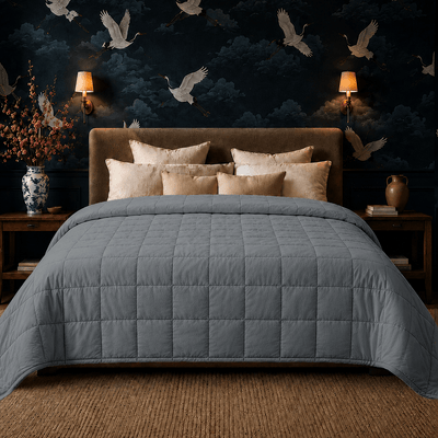 Oversized Weighted Blanket for Adults - King & Queen Size (20-50 lbs) - HomeSmart Products