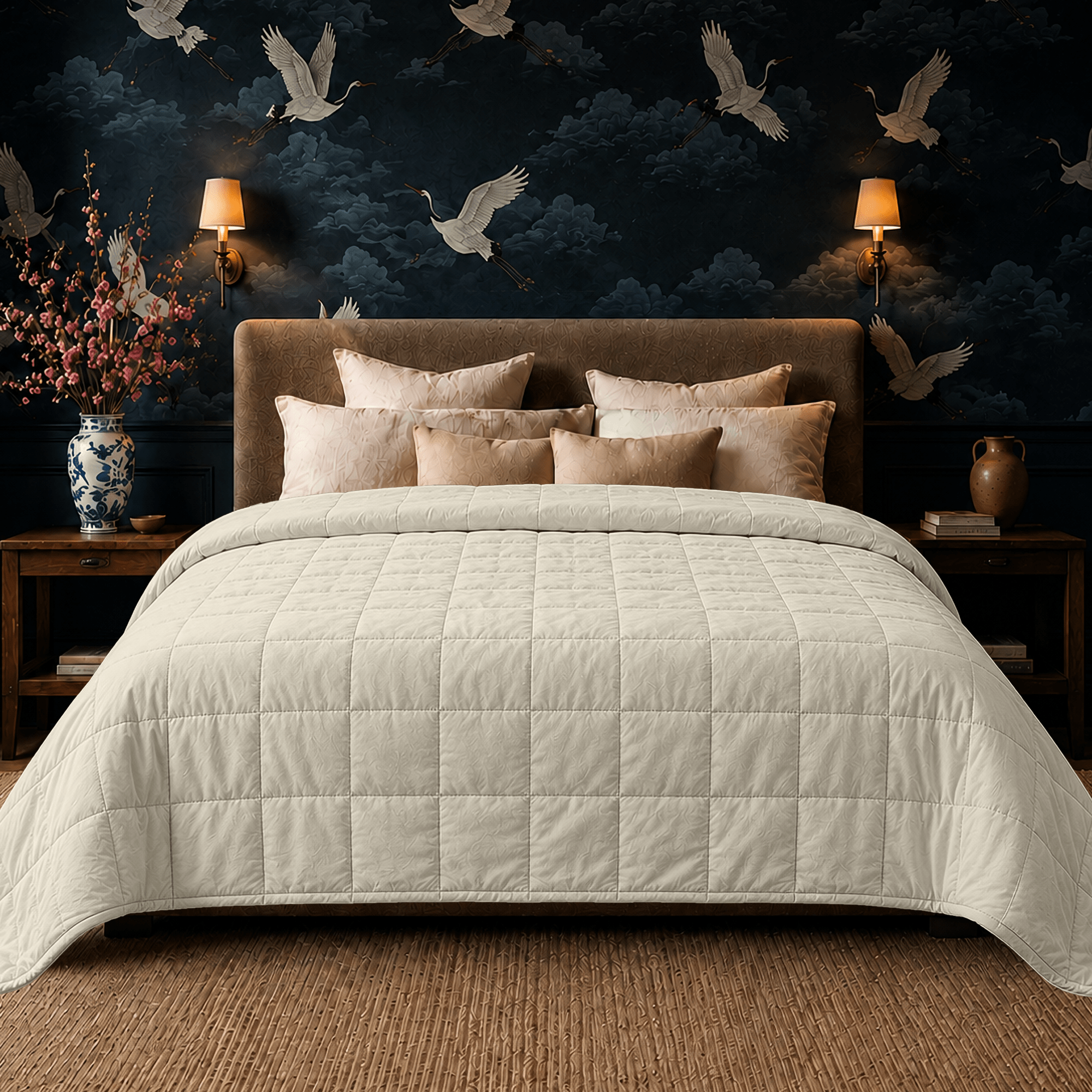 Oversized Weighted Blanket for Adults - King & Queen Size (20-50 lbs) - HomeSmart Products