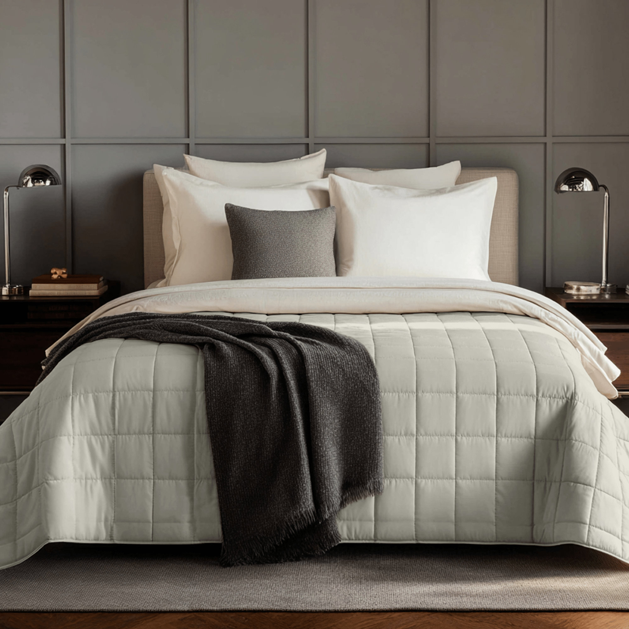 Oversized Weighted Blanket for Adults - King & Queen Size (20 - 50 lbs) - HomeSmart Products