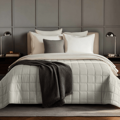Oversized Weighted Blanket for Adults - King & Queen Size (20 - 50 lbs) - HomeSmart Products