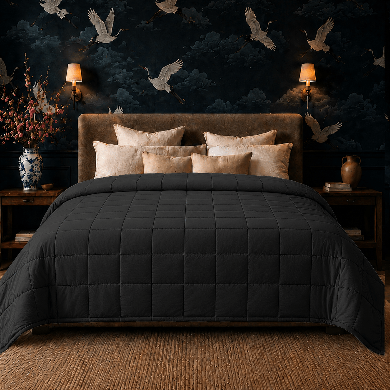 Oversized Weighted Blanket for Adults - King & Queen Size (20-50 lbs) - HomeSmart Products