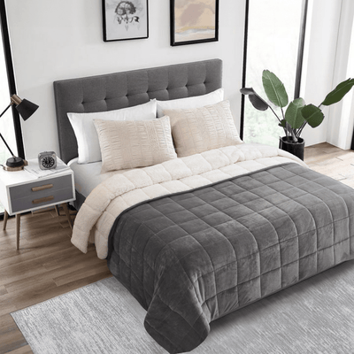 Sherpa Weighted Blanket – Ultra - Cozy, Oversized & Calming Comfort - HomeSmart Products