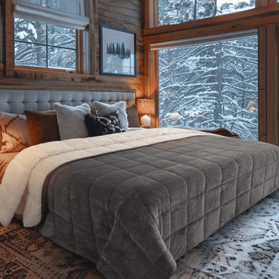 Sherpa Weighted Blanket – Ultra - Cozy, Oversized & Calming Comfort - HomeSmart Products
