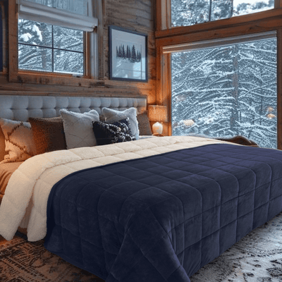 Sherpa Weighted Blanket – Ultra - Cozy, Oversized & Calming Comfort - HomeSmart Products
