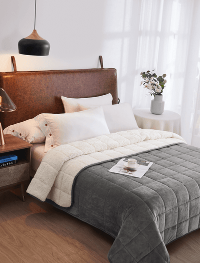Sherpa/Fleece Weighed Blankets - HomeSmart Products