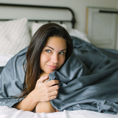 Weighted Blanket & Bamboo Cooling Duvet Cover - HomeSmart Products